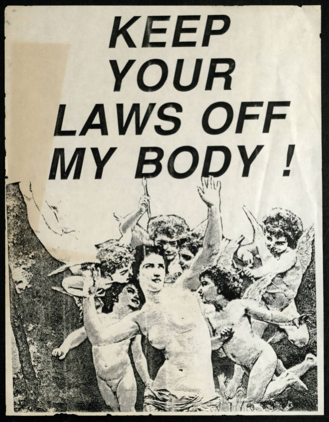 Keep Your Laws Off My Body flyer