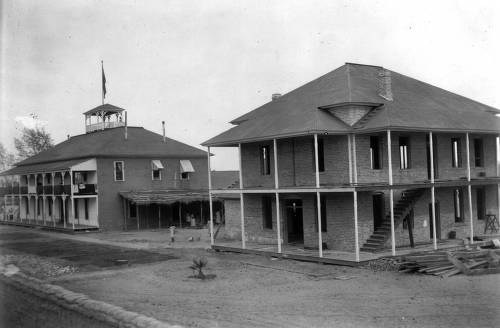 Fort Defiance - Two brick buildings 